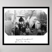 Gypsy Camp in Bethesda, MD 1888 Poster (Voorkant)