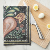 Gypsy caravan harten theedoek (Quarter Fold)