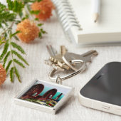 Gypsy caravan sleutelhanger (Zijkant)