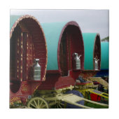 Gypsy caravan tile tegeltje (Voorkant)