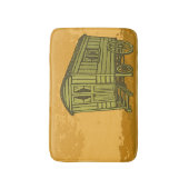 Gypsy caravan wagon badmat (Voorkant Verticaal)