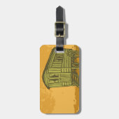 Gypsy caravan wagon bagagelabel (Voorkant verticaal)