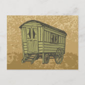 Gypsy caravan wagon briefkaart (Voorkant)