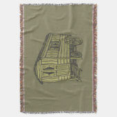 Gypsy caravan wagon deken (Voorkant Verticaal)