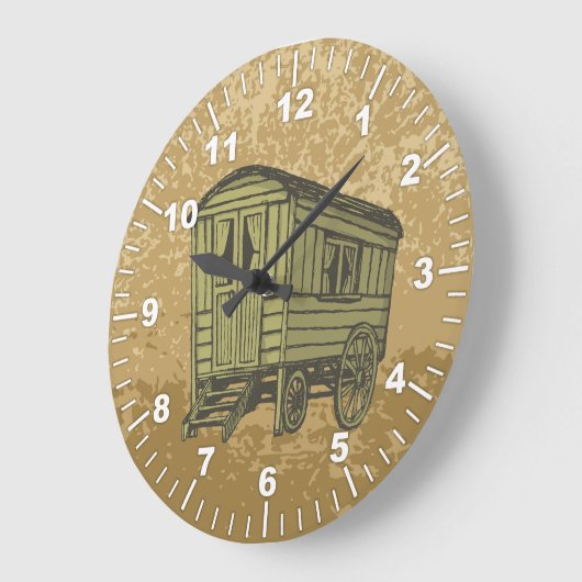 Gypsy caravan wagon grote klok (Hoek)