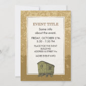 Gypsy caravan wagon kaart (Achterkant)