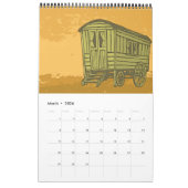 Gypsy caravan wagon kalender (Mar 2026)