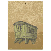 Gypsy caravan wagon klembord (Achterkant)
