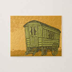 Gypsy caravan wagon legpuzzel