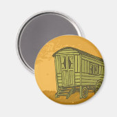 Gypsy caravan wagon magneet (Voorkant / Achterkant)