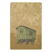 Gypsy caravan wagon mini klembord (Achterkant)