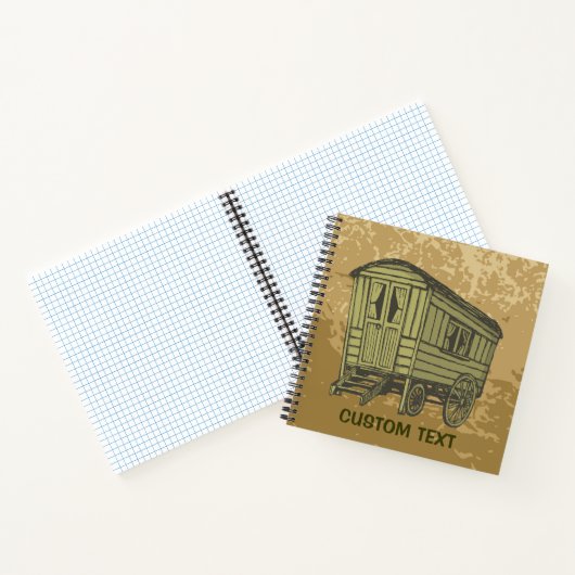 Gypsy Caravan Wagon Notitieboek (Binnen)