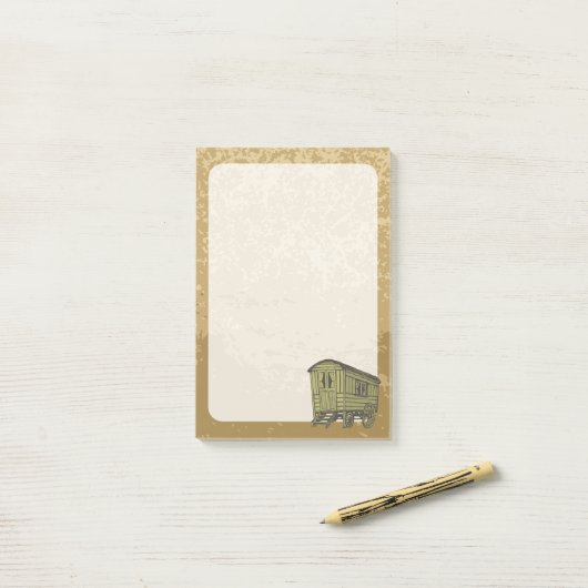 Gypsy caravan wagon post-it® notes (Op bureau)