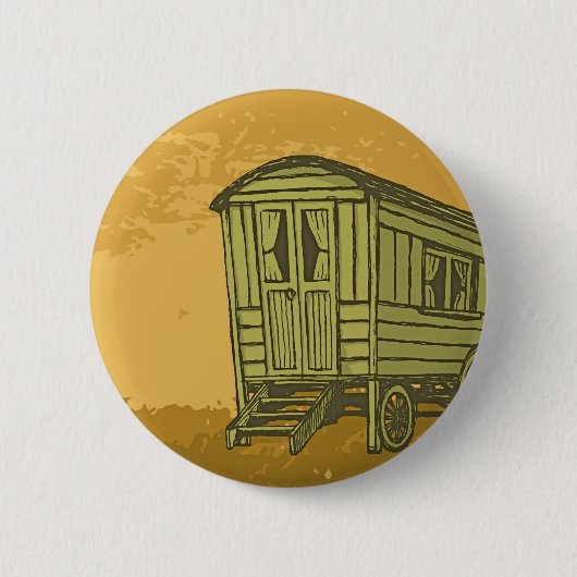 Gypsy caravan wagon ronde button 5,7 cm (Voorkant)