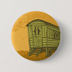 Gypsy caravan wagon ronde button 5,7 cm
