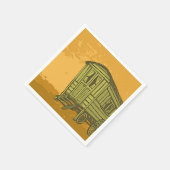 Gypsy caravan wagon servetten (Hoek)