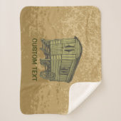 Gypsy Caravan Wagon Sherpa Deken (Voorkant)