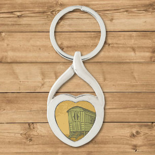 Gypsy caravan wagon sleutelhanger