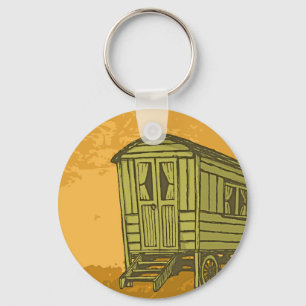 Gypsy caravan wagon sleutelhanger