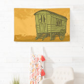 Gypsy caravan wagon spandoek (Insitu)