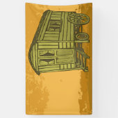Gypsy caravan wagon spandoek (Verticaal)