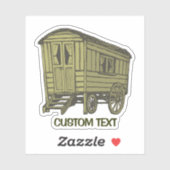 Gypsy Caravan Wagon Sticker (Vel)