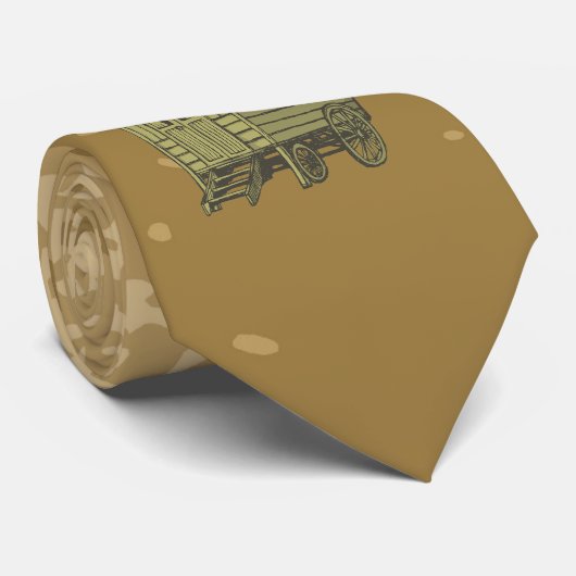Gypsy caravan wagon stropdas (Opgerold)