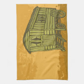 Gypsy caravan wagon theedoek (Verticaal)