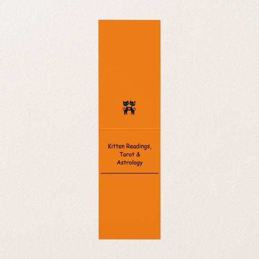 Gypsy Cat Reader Visitekaartje (Binnenkant ongevouwen)