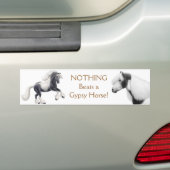 Gypsy Cob Horse Bumpersticker (Op auto)