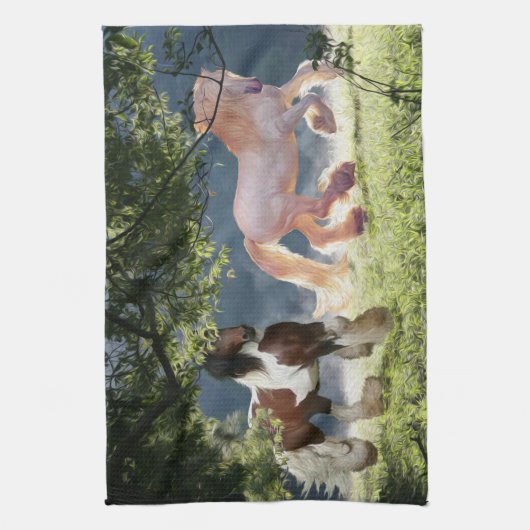 Gypsy Cob Stallions Theedoek (Verticaal)