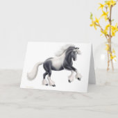 Gypsy Cob Vanner-Wenskaart Kaart (Gele Bloem)