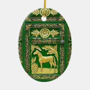 Gypsy deur detailleert keramisch ornament