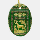 Gypsy deur detailleert keramisch ornament (Achterkant)