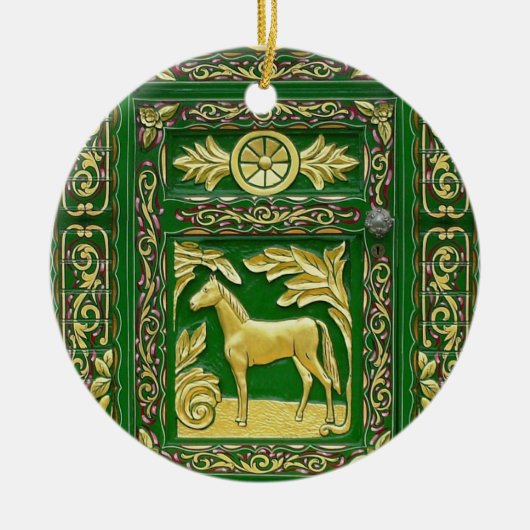 Gypsy deur detailleert keramisch ornament (Voorkant)