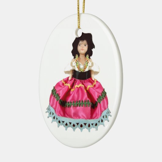 Gypsy Doll Keramisch Ornament (Links)