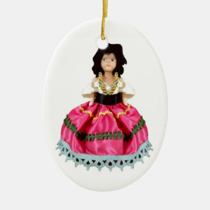 Gypsy Doll Keramisch Ornament