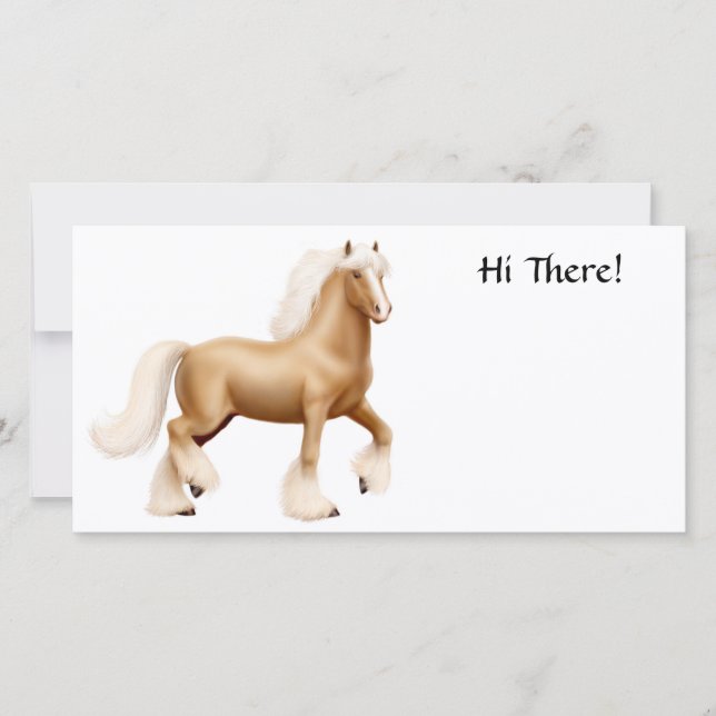 Gypsy Draft Horse-fotokaart (Voorkant)