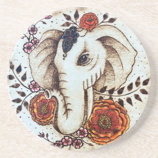 Gypsy Elephant Onderzetter (Voorkant)