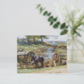 Gypsy Encampment, Appleby, 1919 Briefkaart (Staand voorkant)