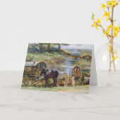 Gypsy Encampment, Appleby, 1919 Kaart (Gele Bloem)