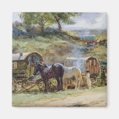 Gypsy Encampment, Appleby, 1919 Magneet (Voorkant)
