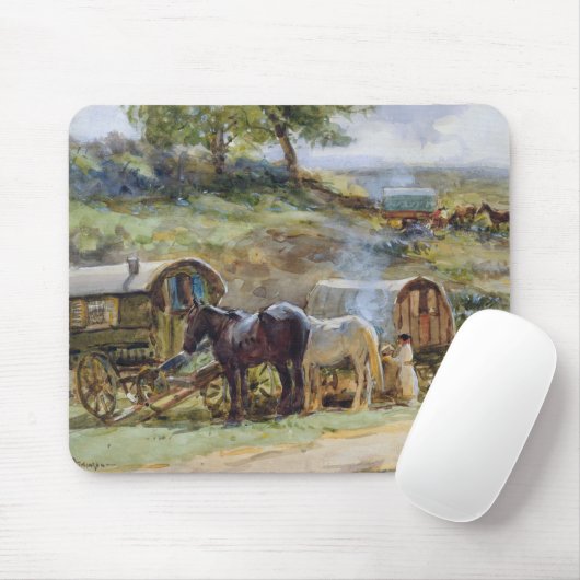 Gypsy Encampment, Appleby, 1919 Muismat (Met muis)