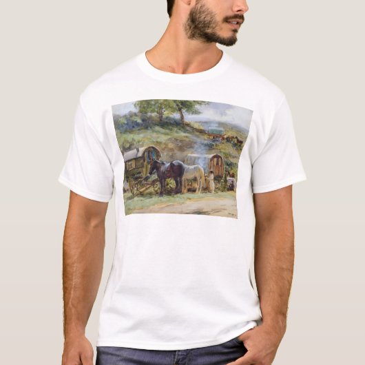 Gypsy Encampment, Appleby, 1919 T-shirt (Voorkant)