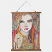 Gypsy Fantasy Boho Artwork van Molly Harrison Hangend Wandkleed (Voorkant)