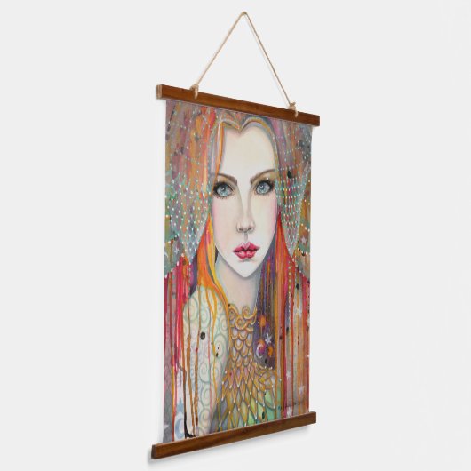 Gypsy Fantasy Boho Artwork van Molly Harrison Hangend Wandkleed (Gebogen)