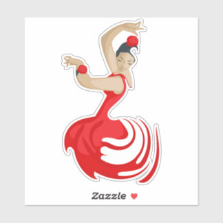 Gypsy Flamenco Dancer Sticker
