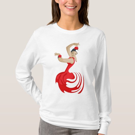Gypsy Flamenco Dancer T-shirt (Voorkant)