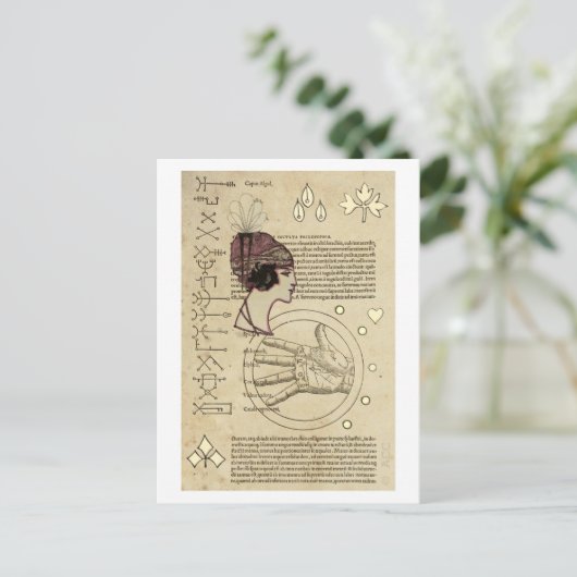 Gypsy Fortune Teller Briefkaart (Staand voorkant)