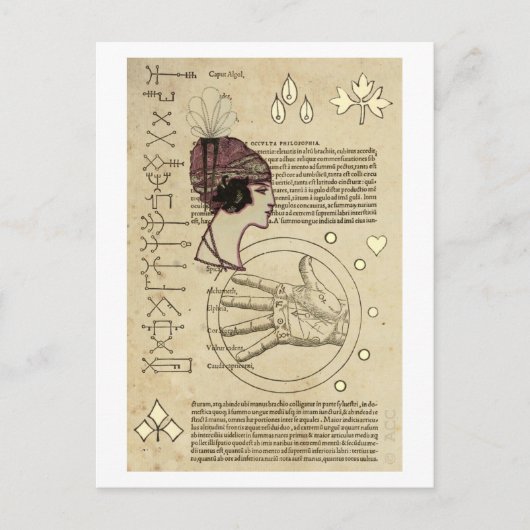 Gypsy Fortune Teller Briefkaart (Voorkant)